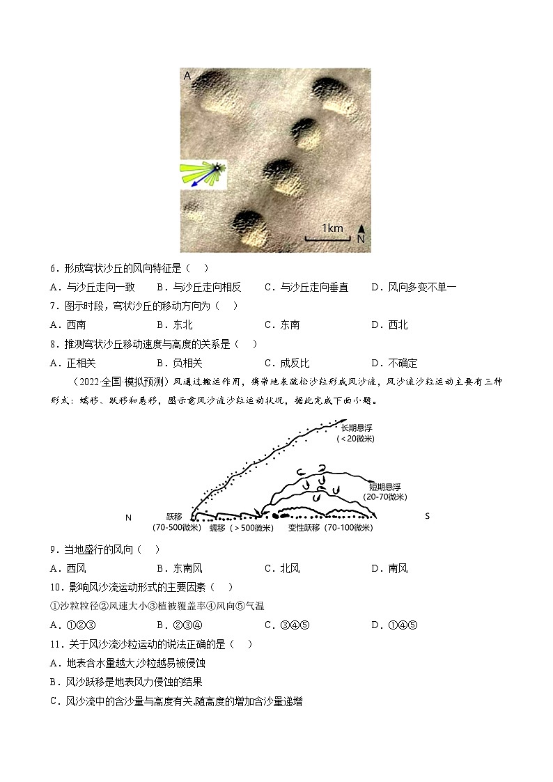 【备战2023高考】地理考点全复习——4.2.2《外力作用与地貌》精选题（全国通用）（原卷版）第2页