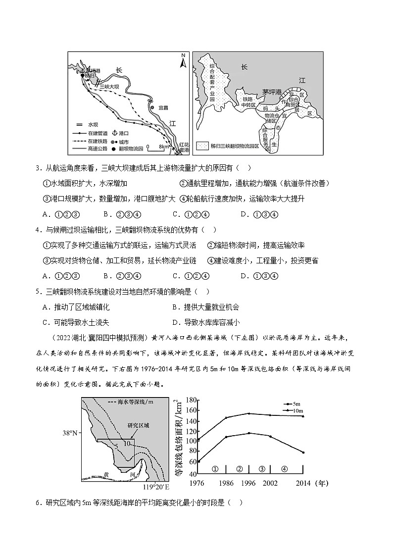 【备战2023高考】地理考点全复习——14《水循环与水平衡》精选题（含解析）（新教材新高考）02