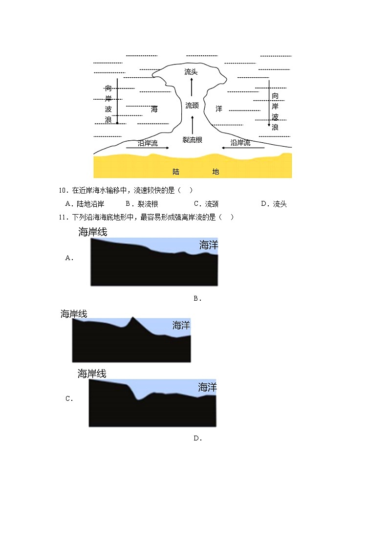 【备战2023高考】地理考点全复习——17《海水的运动》精选题（含解析）（新教材新高考）03