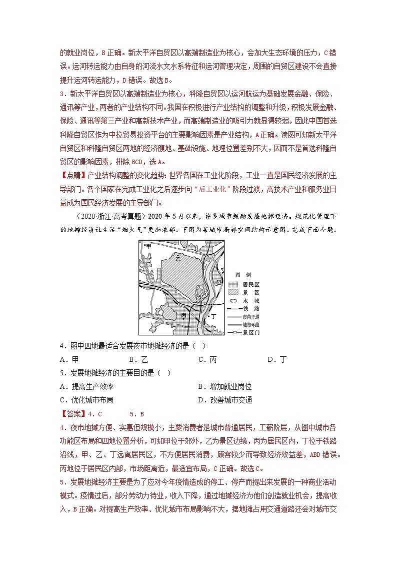 【备战2023高考】地理考点全复习——31《交通运输与区域发展》精选题（含解析）（新教材新高考）02