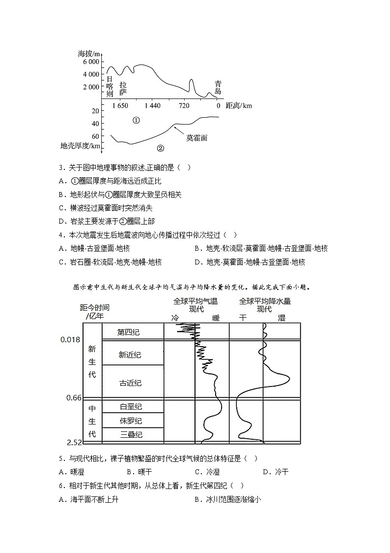 2023衡阳师范学院祁东附中高一上学期期中考试地理试卷含答案02