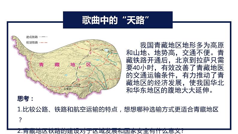 3.4 运输方式和交通布局与区域发展的关系（精品课件）-高一地理同步备课系列（中图版2019必修第二册）02