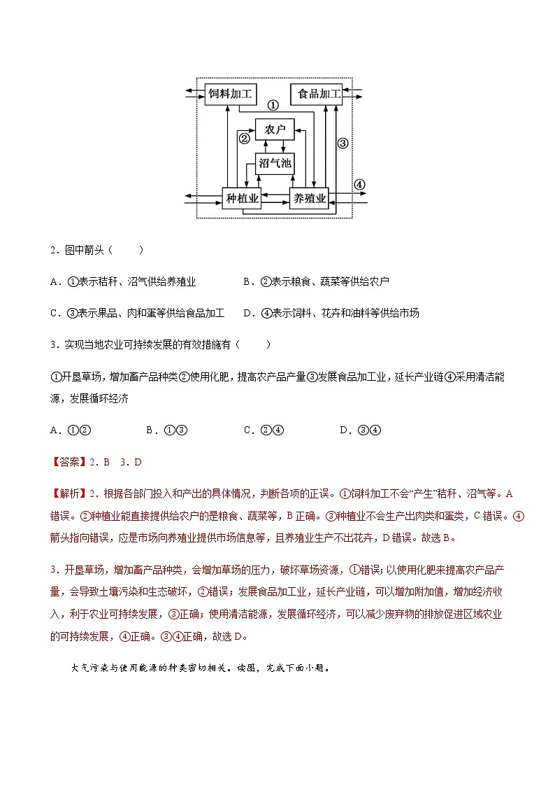 5.2 协调人地关系与可持续发展（精选练习）-高一地理同步备课系列（中图版2019必修第二册）02