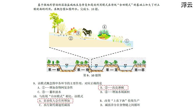 2022年10月浙江省十校联考高三地理试卷分析课件第6页