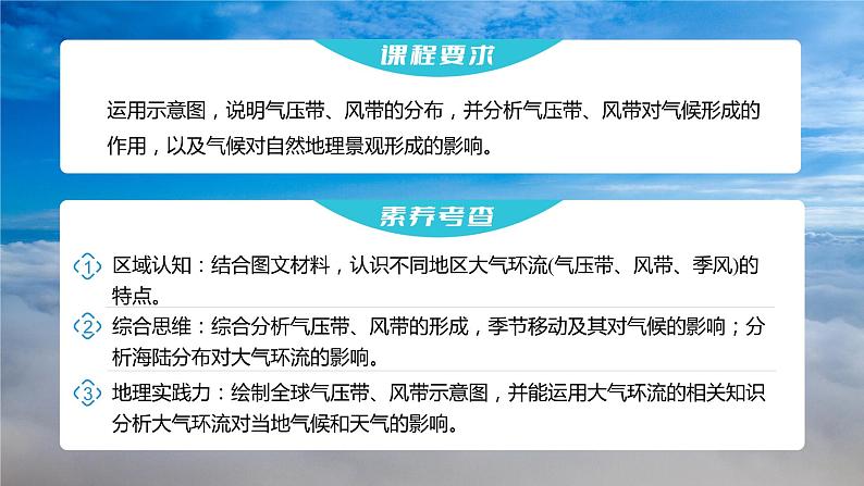 2023年高考地理一轮复习（新人教版） 第1部分 第3章 第3讲 课时18　气压带和风带的形成 课件02