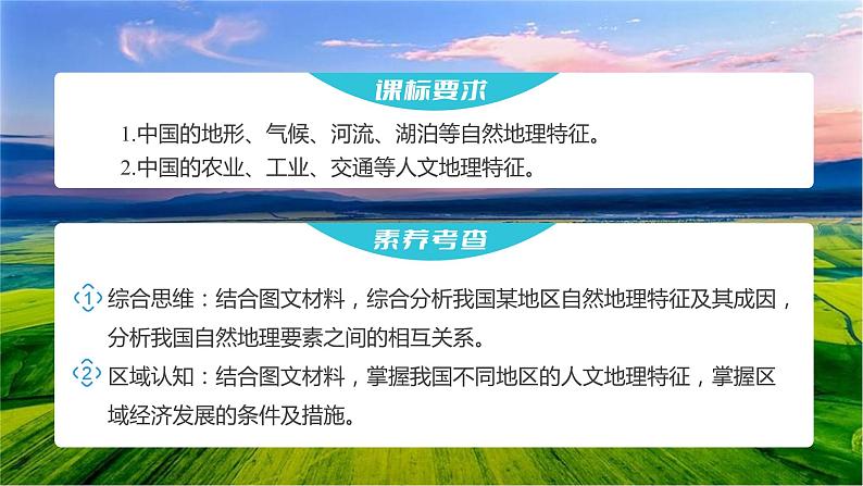 2023年高考地理一轮复习（新人教版） 第5部分 第2章 第1讲 课时92中国人文地理特征 课件02