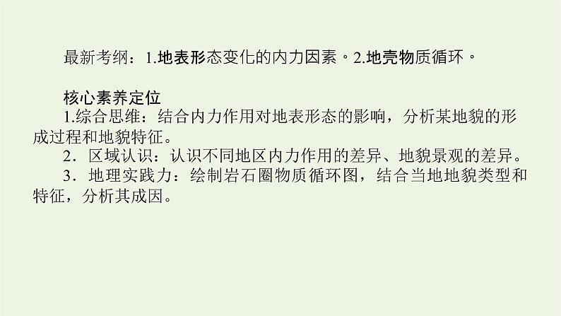 统考版2022届高考地理一轮复习第12讲内力作用与地表形态课件第2页