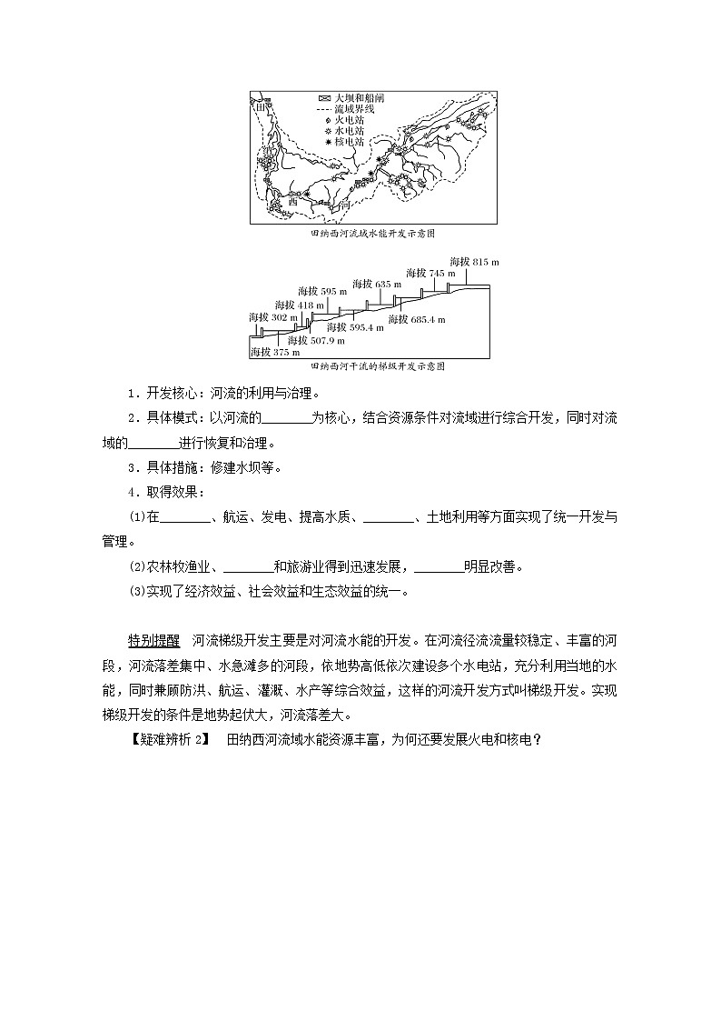 统考版2022届高考地理一轮复习第33讲流域的综合开发__以美国田纳西河流域为例课件+学案03