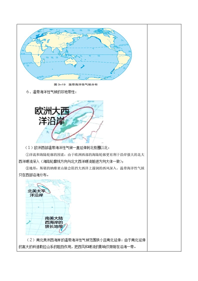 3.2 气压带、风带与气候 教案02