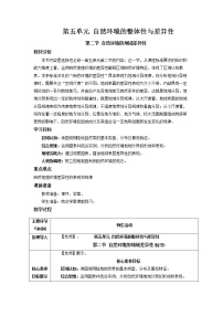 高中地理湘教版 (2019)选择性必修1 自然地理基础第二节 自然环境的地域差异性一等奖教案