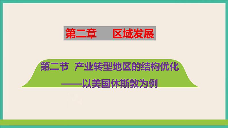 第二章  第二节 产业转型地区的结构优化——以美国休斯敦为例 课件01