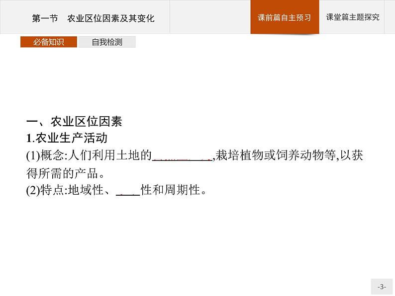 高中地理必修第二册配人教版 第三章　第一节　农业区位因素及其变化 课件03