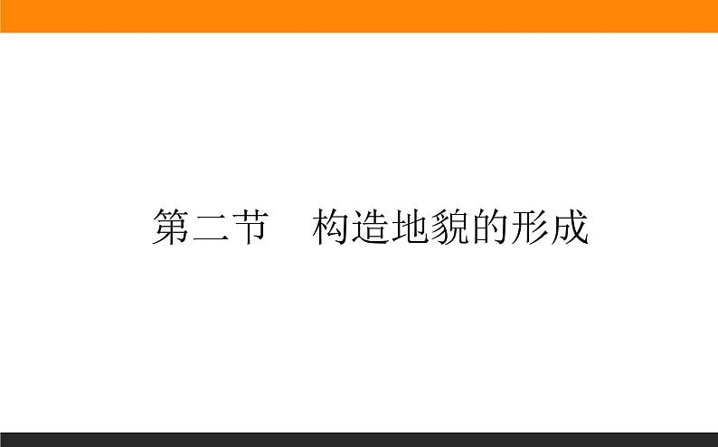 人教版 地理 选择性必修1（新教材）课件 第二章 第二节 构造地貌的形成第1页