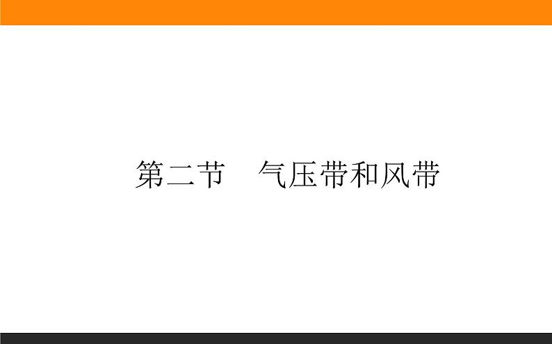 人教版 地理 选择性必修1（新教材）课件 第三章 第二节 气压带和风带第1页