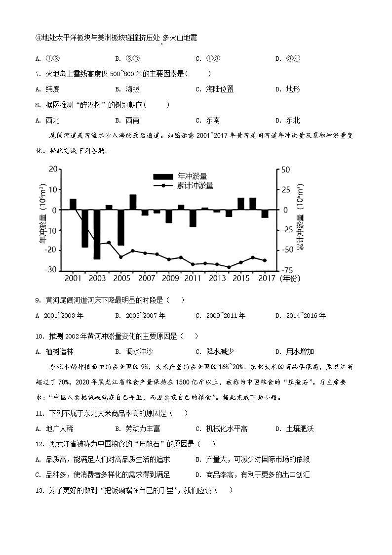 2022荆州荆州中学高二上学期期末地理试题含答案03