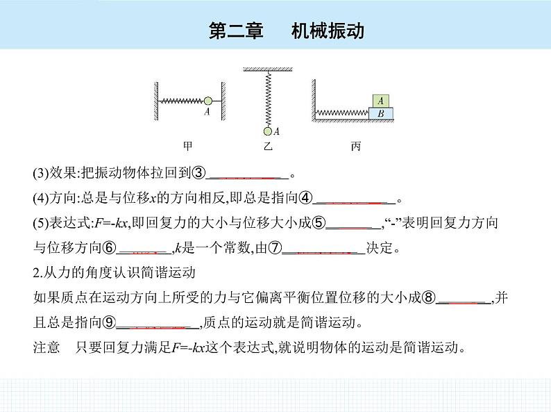 高中物理 选择性必修1 第二章 3 简谐运动的回复力和能量课件PPT第4页