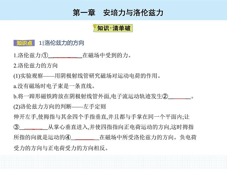 高中物理 选择性必修2 第一章 2 磁场对运动电荷的作用力课件PPT03