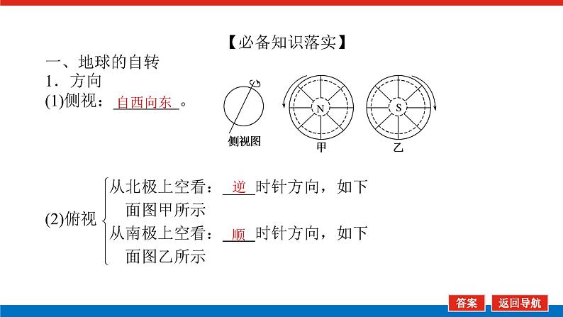 2023统考版高中地理复习课件：第一部分 第二章 第4讲 地球自转及其地理意义06