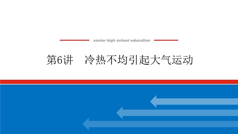 2023统考版高中地理复习课件：第一部分 第三章 第6讲 冷热不均引起大气运动第1页