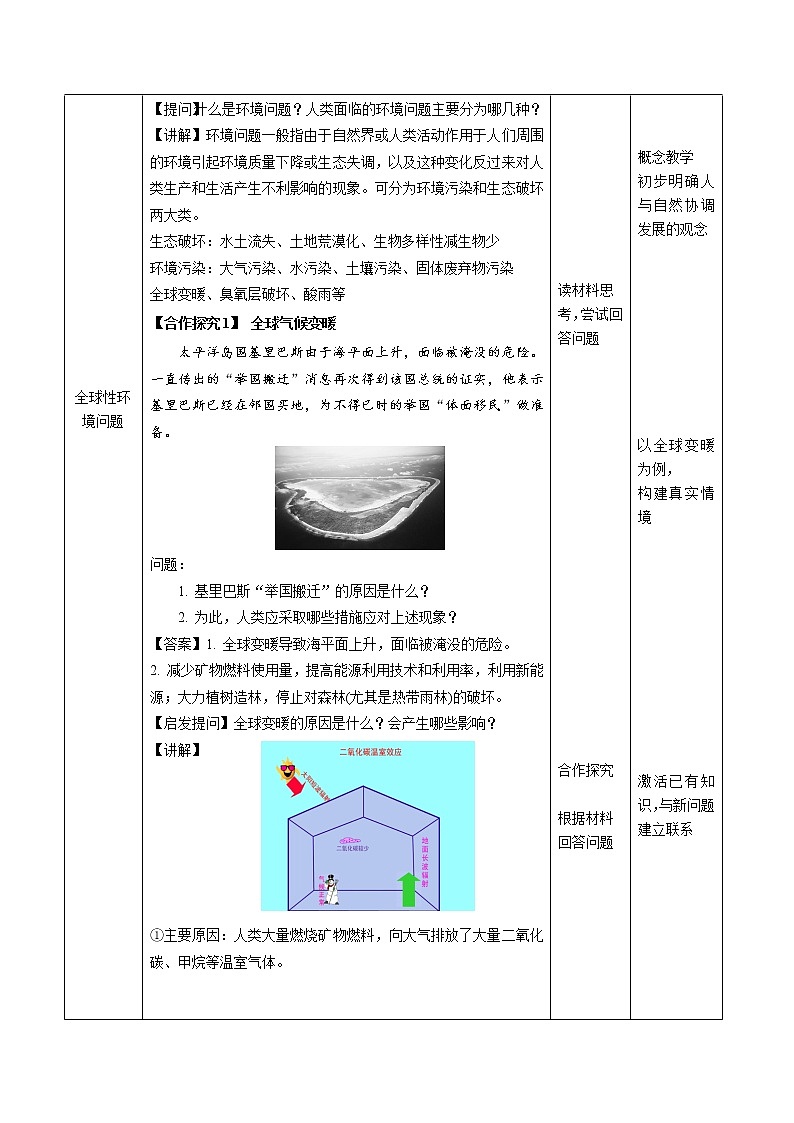 5.1 人类面临的主要环境问题-2020-2021学年高一地理同步备课教案（新教材中图版必修第二册）02
