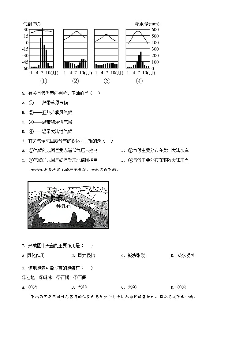 湖南省岳阳市临湘市2021-2022学年高二上学期期末地理试题无答案第2页