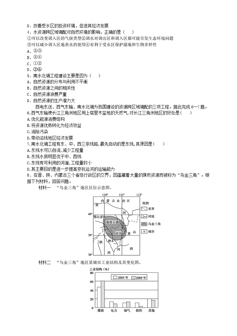 4.2 资源跨区域调配 课件+教学设计+练习02