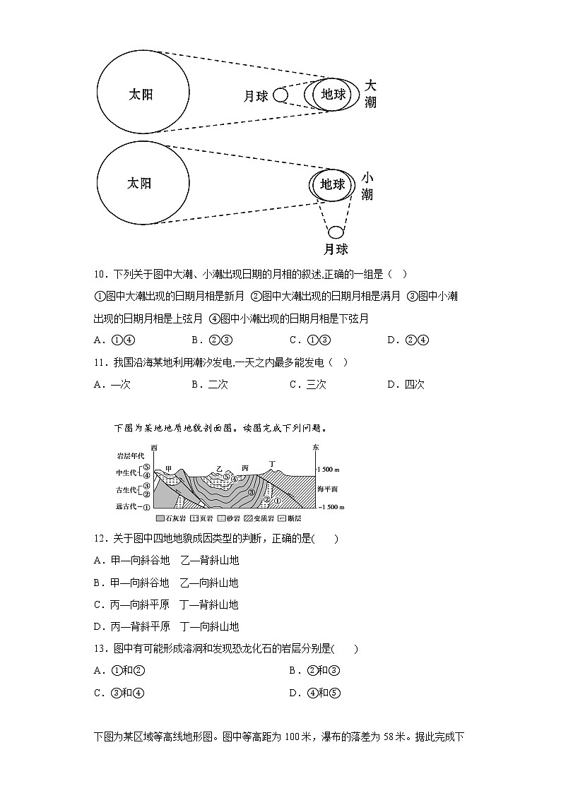 山东省东营市胜利第一中学2023届高三上学期期末模拟测试（A卷）地理试题含答案第3页
