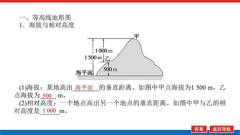 2023新教材高中地理复习课件：第2讲 等高线地形图第4页