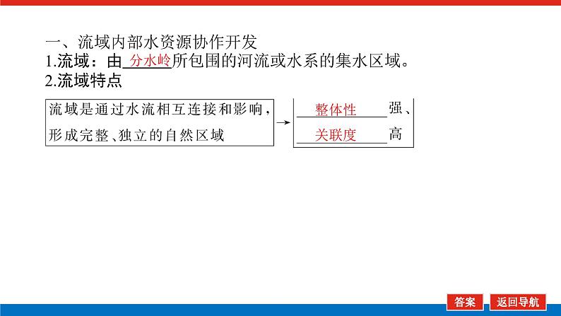 2023新教材高中地理复习课件：第40讲 流域内协调发展04