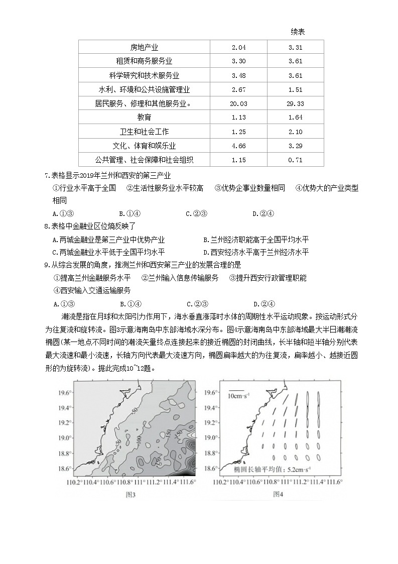 2023八省八校高三第一次学业质量评价（T8联考）地理试题含答案03