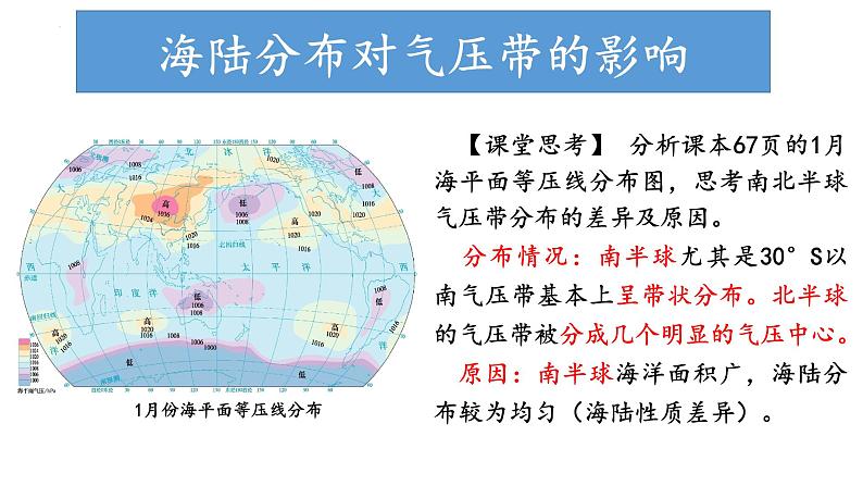 3.2.2 气压带、风带对气候的影响(海陆分布对大气环流的影响)（课件）-2022-2023学年高二地理同步精品课堂（中图版2019选择性必修1）04