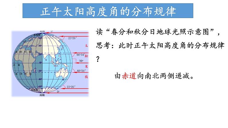 1.2.2 地球公转的地理意义（正午太阳高度角的计算与应用）（课件）-2022-2023学年高二地理同步精品课堂（中图版2019选择性必修1）06