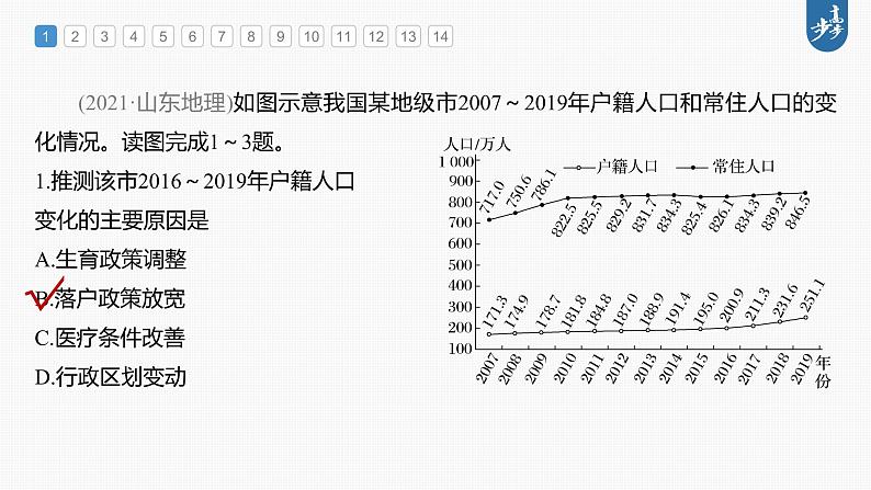 新高中地理高考2023年高考地理一轮复习（新人教版） 第2部分 第1章 真题专练课件PPT03