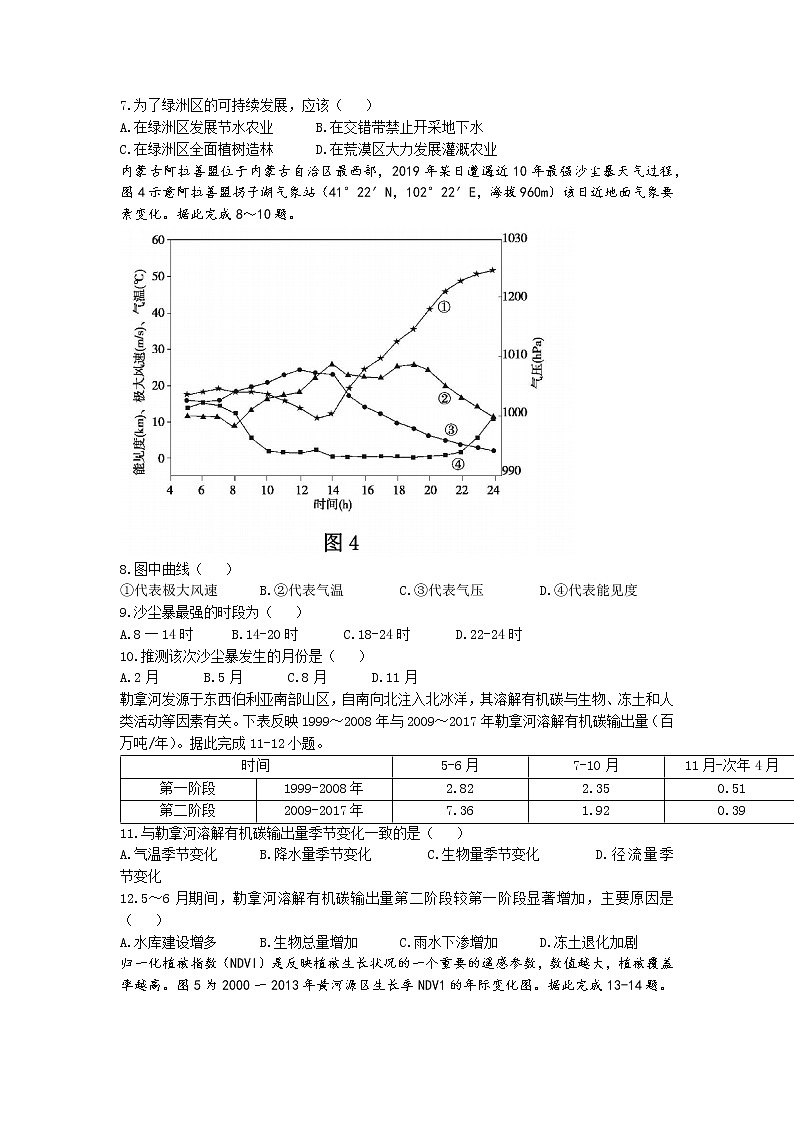 辽宁省大连市滨城联盟2022-2023学年高三地理上学期期中（‖）试卷（Word版附解析）第3页