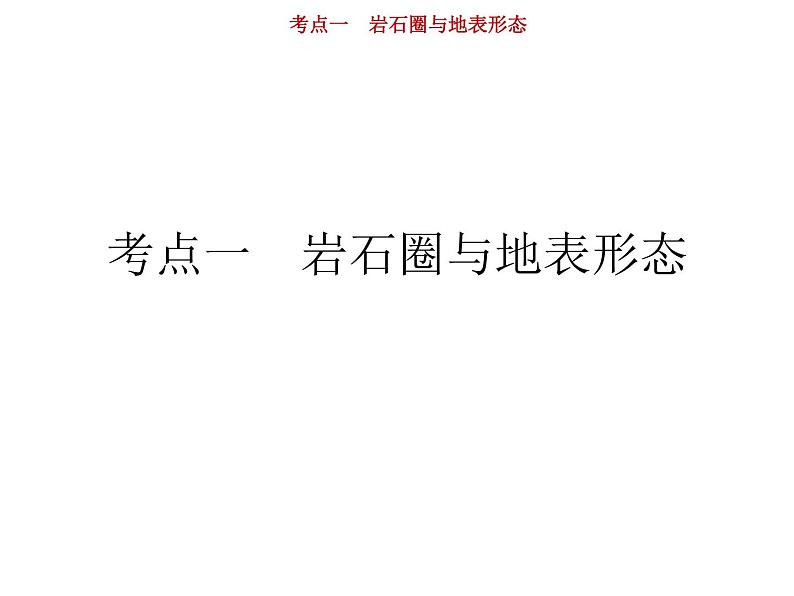 新高中地理高考第3单元 第1讲 岩石圈与地表形态 课件练习题第2页