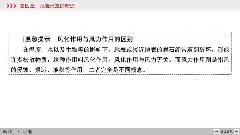 新高中地理高考第4章 第1讲 营造地表形态的力量 课件练习题第8页