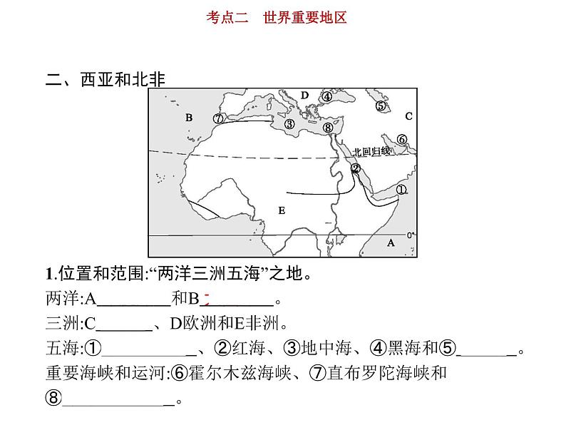 新高中地理高考第17单元 第2讲 世界重要地区 课件练习题第6页