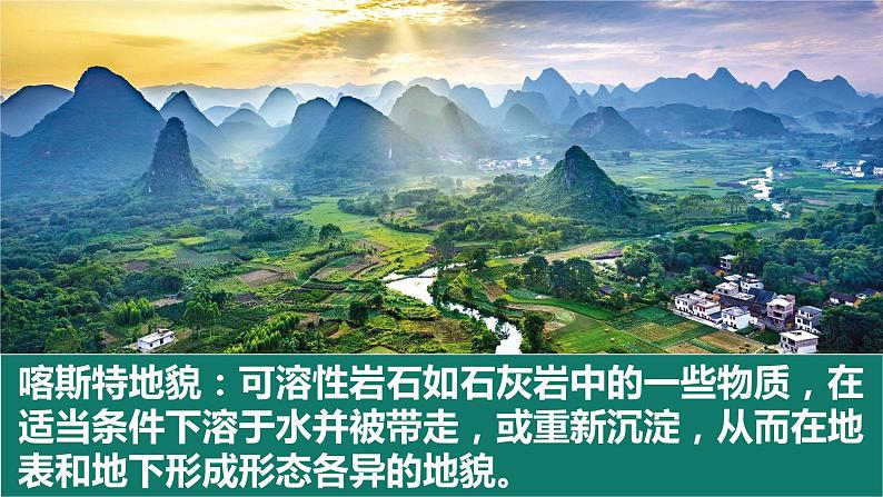 2022-2023学年高中人教版地理必修1第一节常见地貌类型之喀斯特地貌 课件第6页