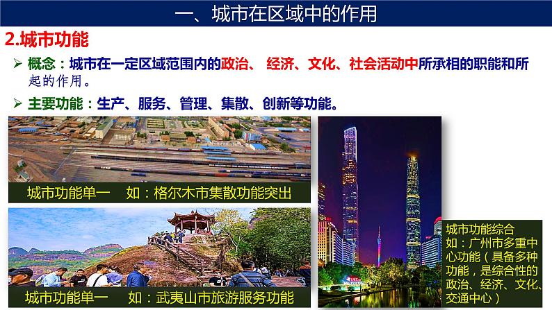 2022-2023学年高中人教版选择性地理必修二3.1 城市的辐射功能 课件第6页