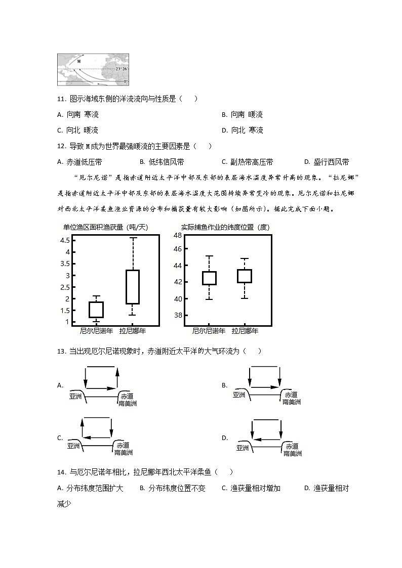 2023滨州高新高级中学高二上学期期中考试地理试题含解析03