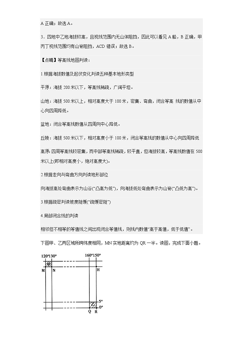 2021-2022学年陕西省延安市子长市中学高三下学期第一次月考地理试题含解析02