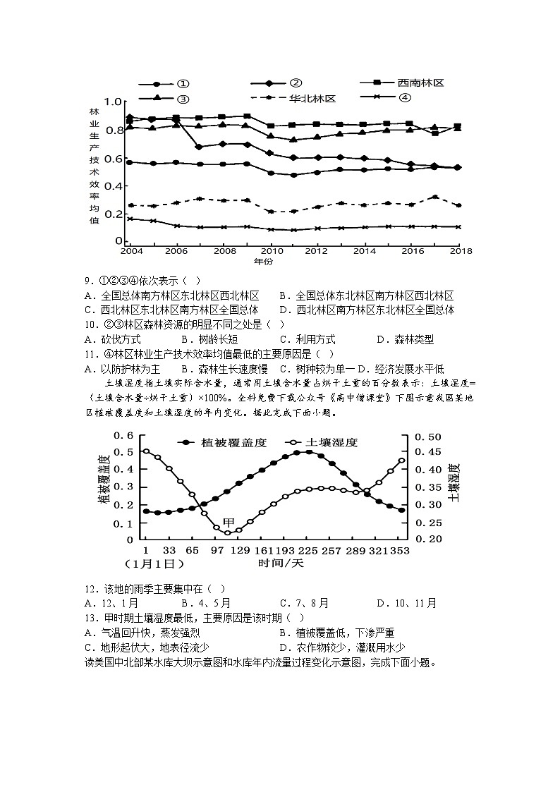 2023河南省顶级名校高三上学期12月摸底考试地理含解析03