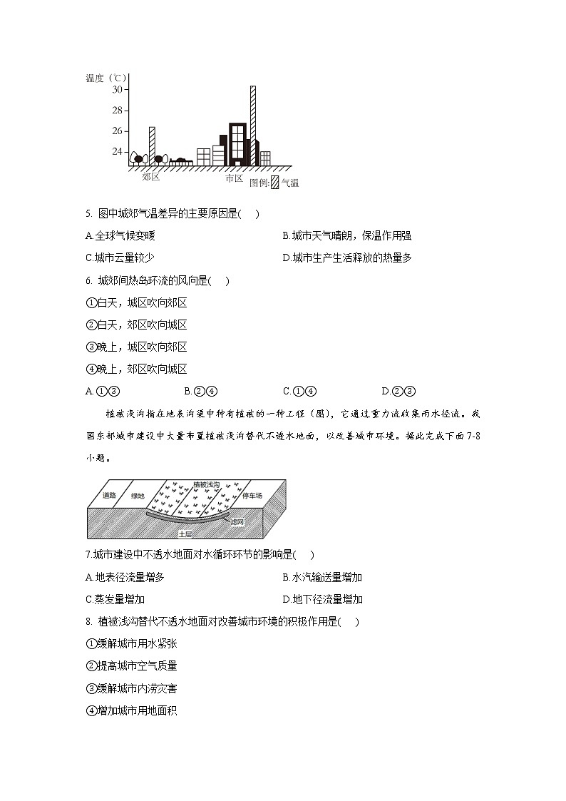 豫东名校2022-2023学年高一地理上学期12月质量检测试题（Word版附解析）02