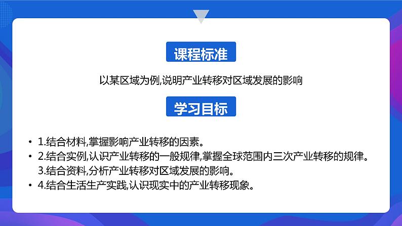 湘教版（2019）选择性必修2：3.1《产业转移对区域发展的影响》课件02