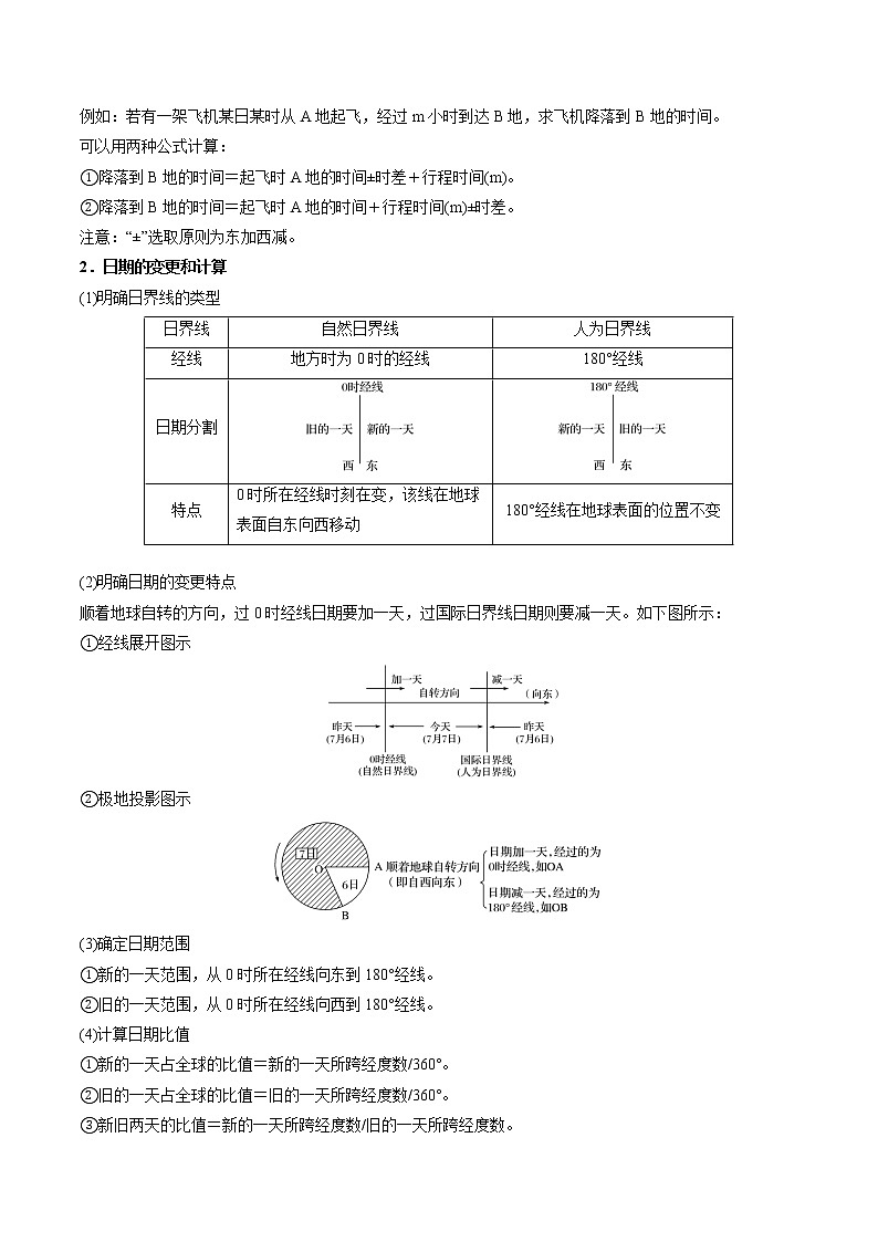 1.2 地球运动的地理意义（讲义）-【讲义+分层练】2022-2023学年高二地理上学期同步备课优质资源（人教版2019选择性必修1）（原卷版）第2页