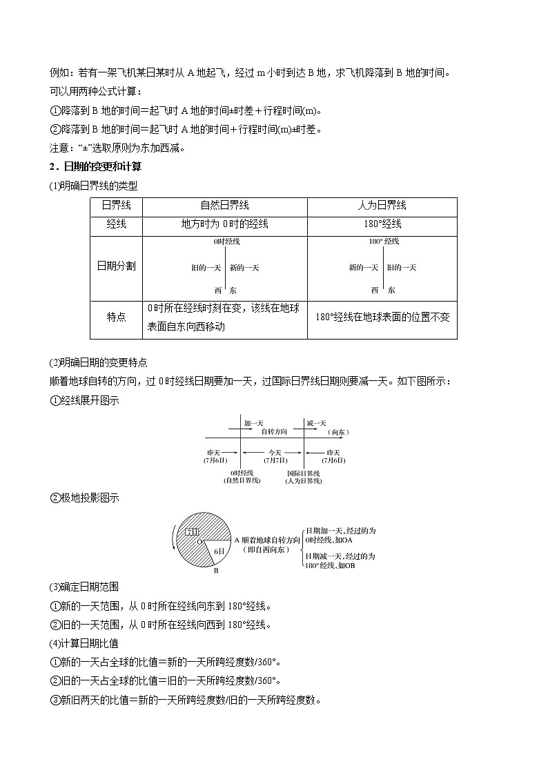 1.2 地球运动的地理意义（讲义）-【讲义+分层练】2022-2023学年高二地理上学期同步备课优质资源（人教版2019选择性必修1）（解析版）第2页
