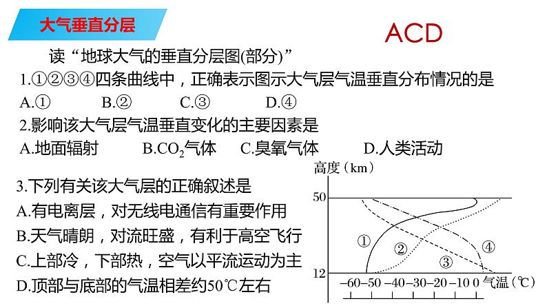 084大气的垂直分布与大气受热过程2023届高三地理一轮总复习第五部分自然地理之大气课件PPT第2页