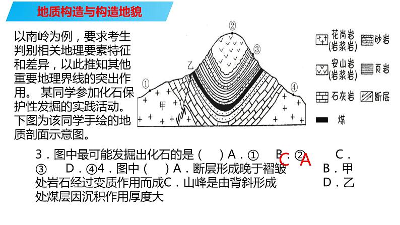 090地质构造与构造地貌2023届高三地理一轮总复习第五部分自然地理之地表形态课件PPT第3页