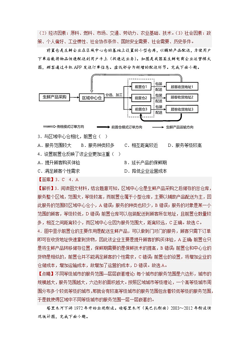 地理-2022-2023学年高三下学期开学摸底考试卷（广东专用）02