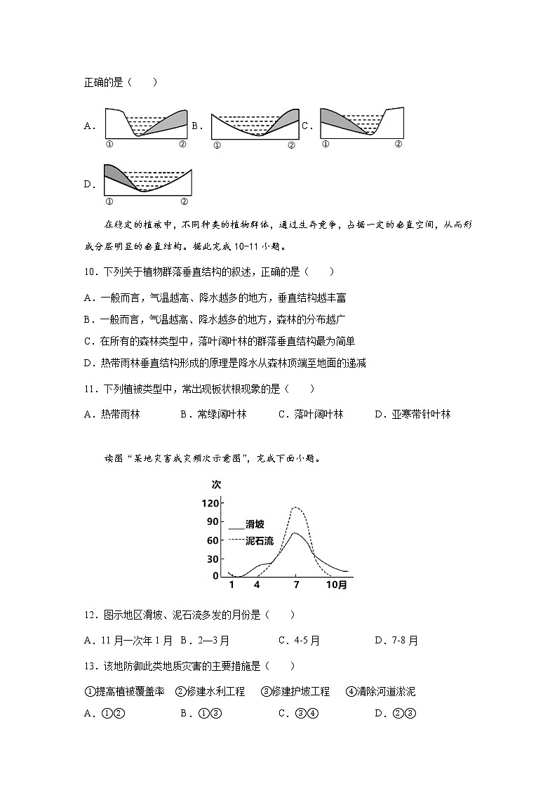 2021-2022学年福建省连城县第一中学高一学业水平模拟测试地理试题（Word版）03